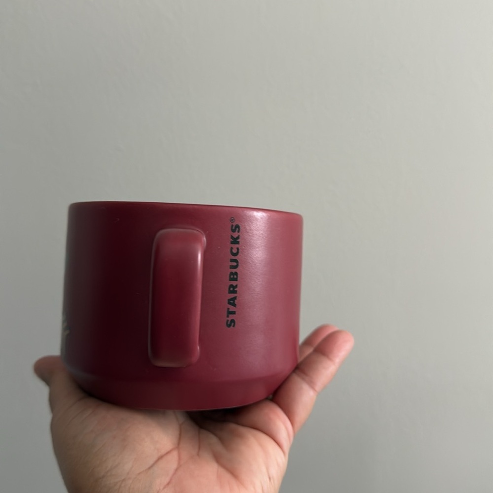 Starbucks 2018 Coffee Tea Mug Burgundy Heart - Picture 2 of 6